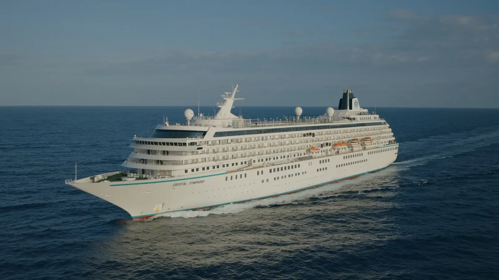 Crystal Serenity sailing at sea