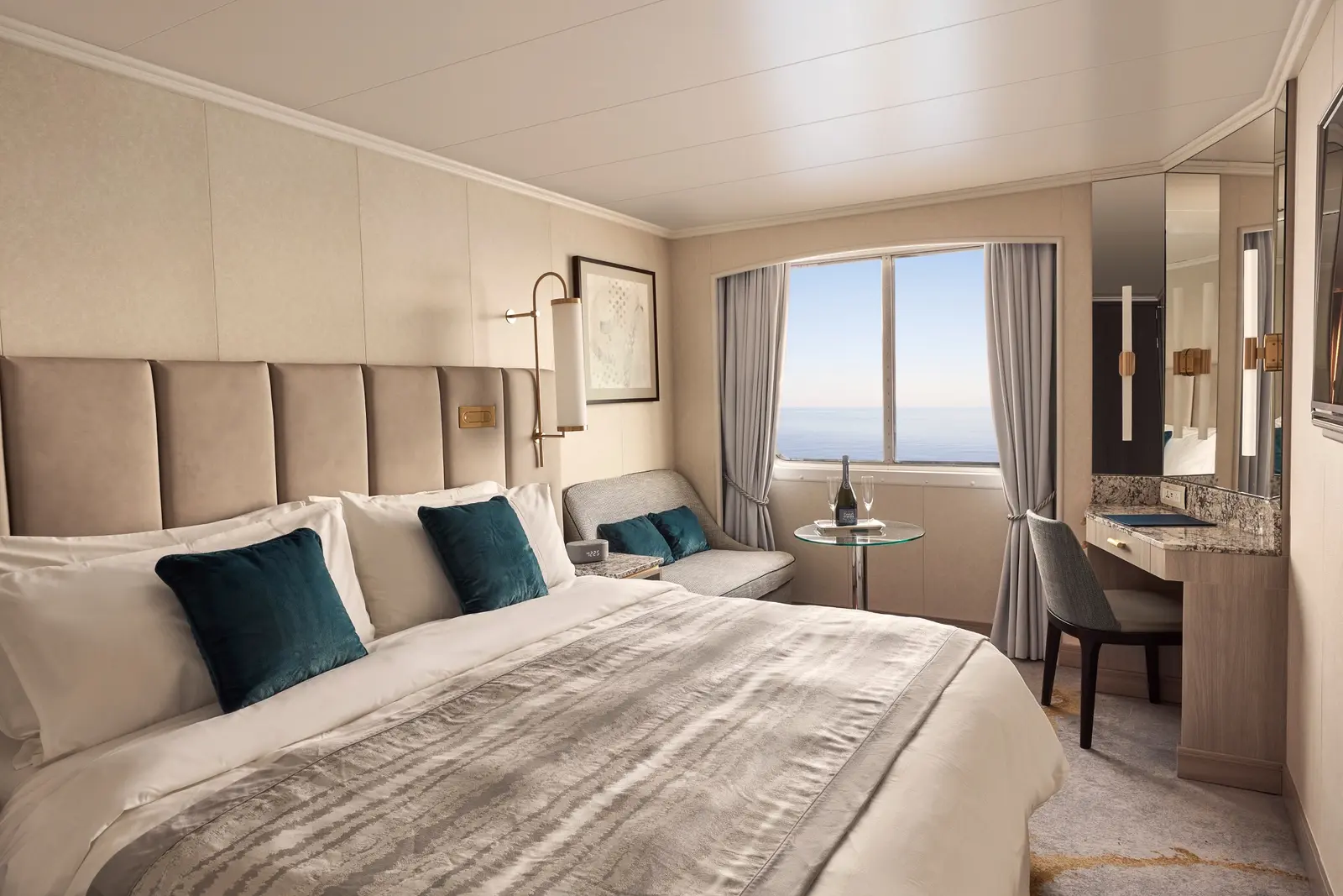 Crystal Symphony Single Guest Room with Ocean View