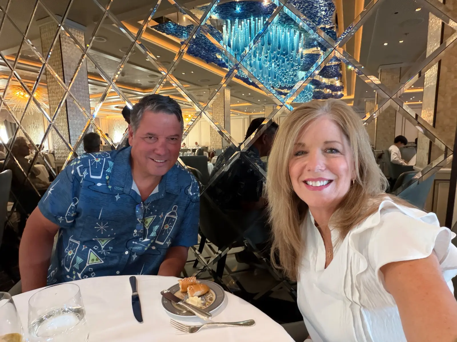 Melissa dining aboard Seven Seas Explorer