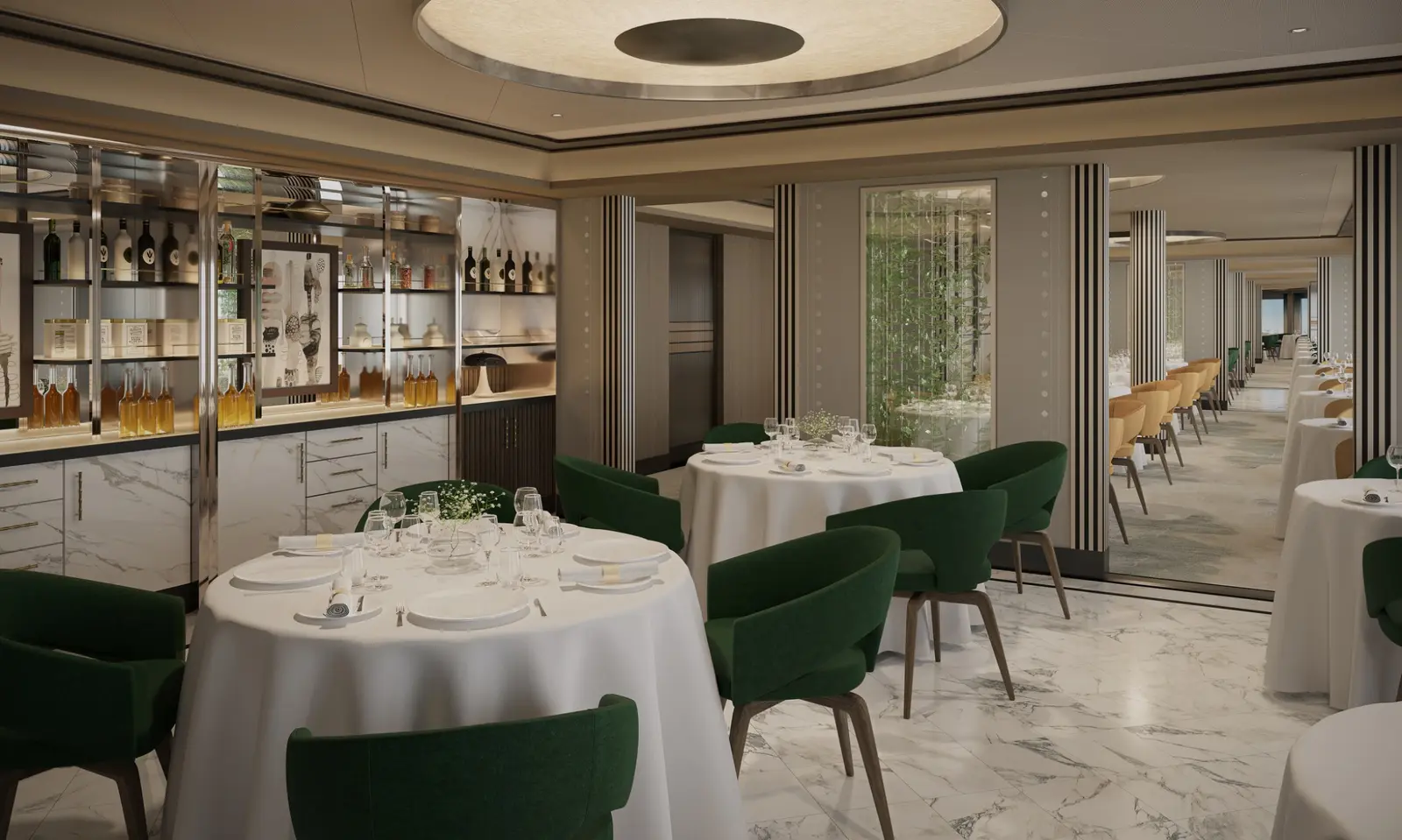 Artist rendering of Chartreuse aboard Seven Seas Prestige