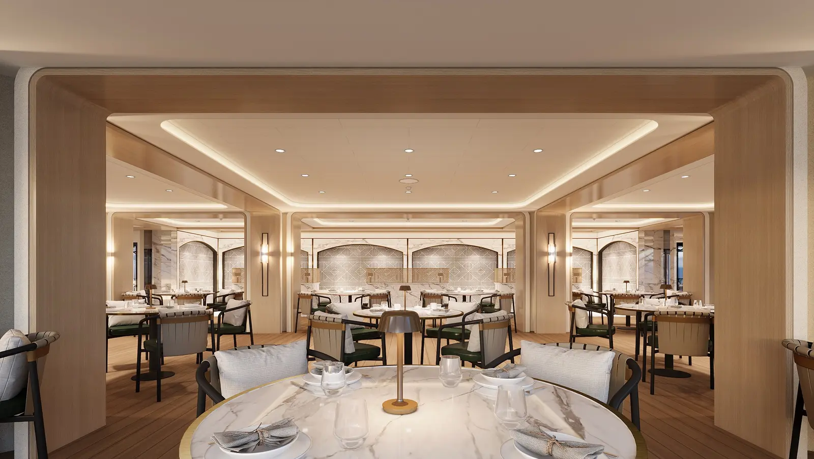Artist rendering of La Veranda aboard Seven Seas Prestige