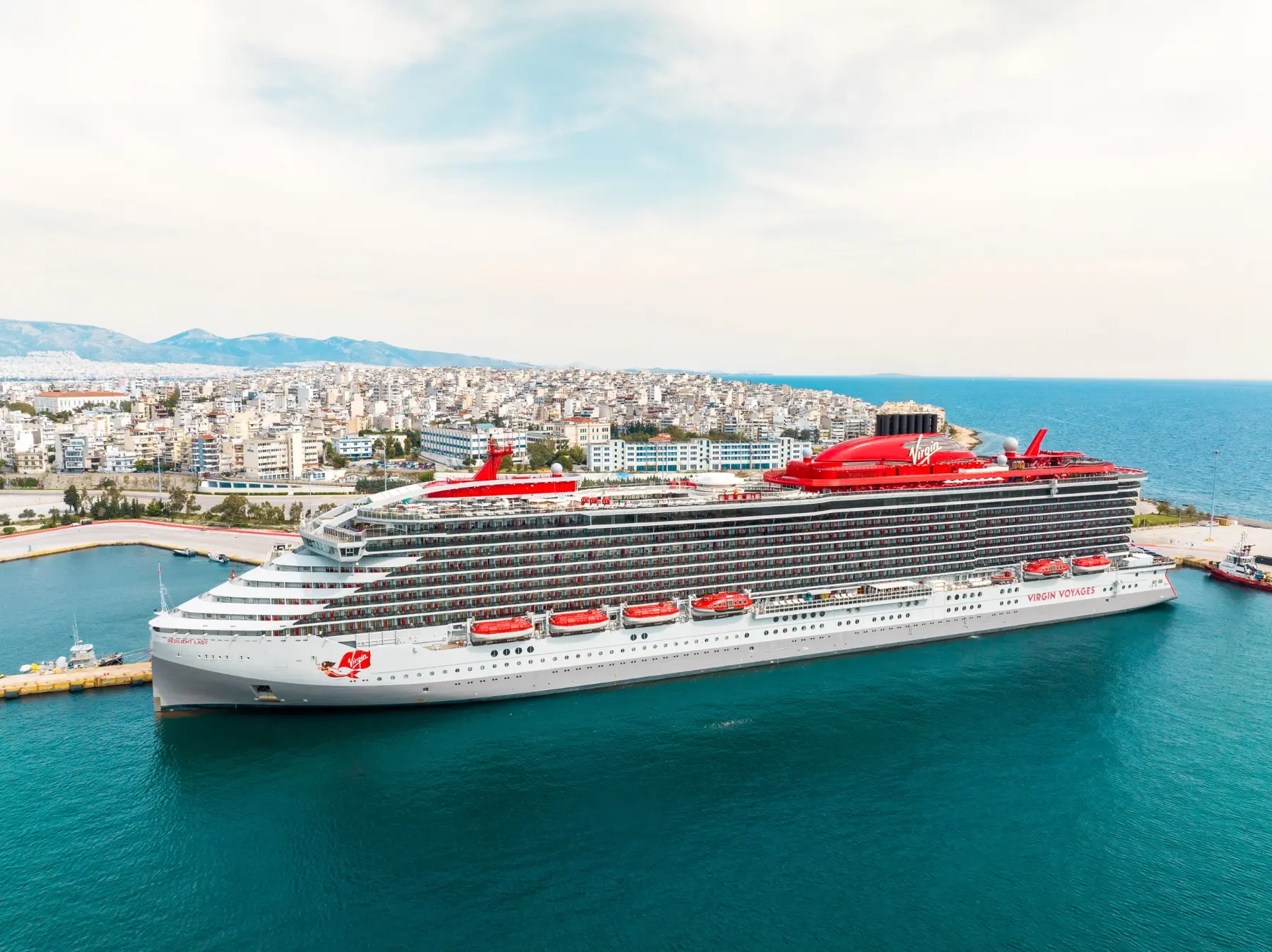 Resilient Lady docked near Athens
