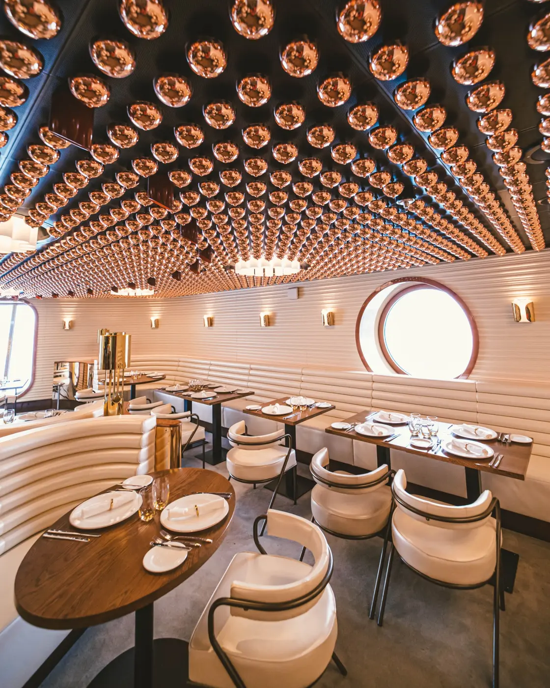 The Wake dining room on Virgin Voyages